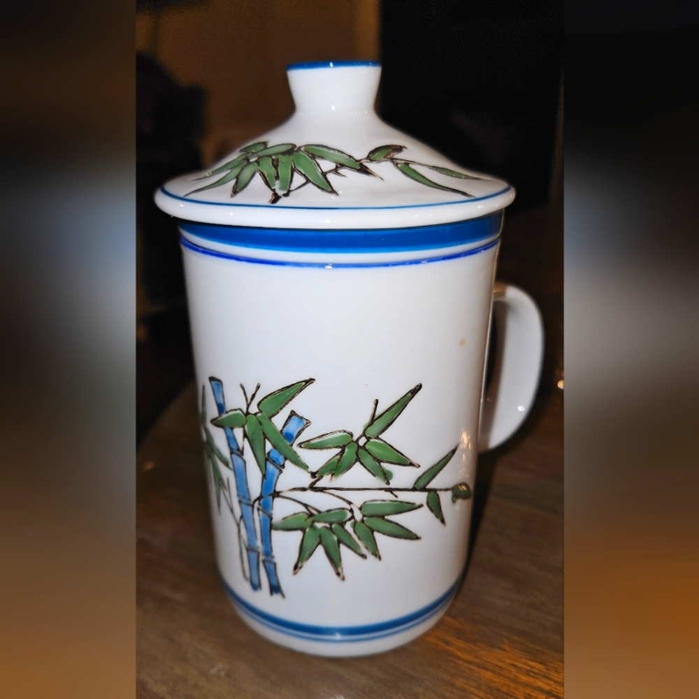 Vintage Asian Inspired Tea Infuser Bamboo